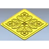 Heartleaf Rosette - STL 3D model for CNC carving