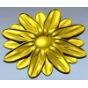 Floral Rosette STL for CNC - Daisy Medallion 3D Model