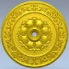Regal Acanthus Rosette STL for CNC
