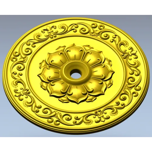 Regal Acanthus Rosette STL for CNC