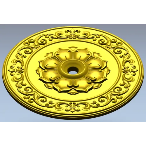 Regal Acanthus Rosette STL for CNC
