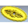 Oval Acanthus Rosette - STL 3D model for CNC milling