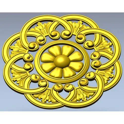 Розетка "Флорентина" - 3D модель STL для ЧПУ