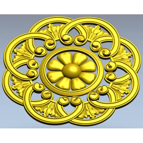 Розетка "Флорентина" - 3D модель STL для ЧПУ