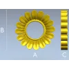 Розетка "Ромашка" - 3D модель STL для ЧПУ