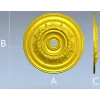 Розетка потолочная - 3D модель в формате STL для ЧПУ
