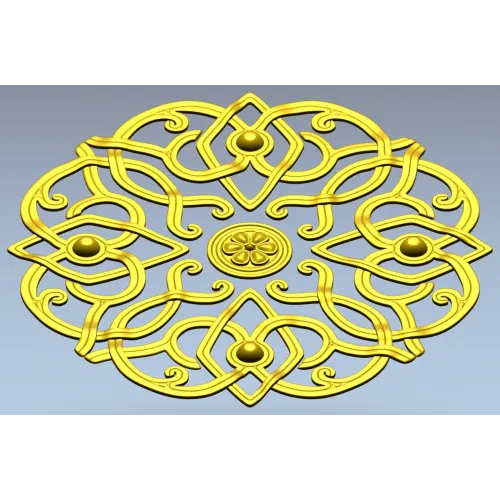 Aurelia Rosette - ornate round STL for CNC carving