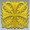 Aurelia Rosette - STL 3D model for CNC carving