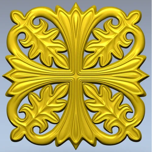 Aurelia Rosette - STL 3D model for CNC carving