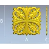 Aurelia Rosette - STL 3D model for CNC carving