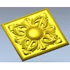 Розетка "Солнечный акант" - 3D модель STL для ЧПУ