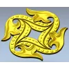 Четырёхлистная розетка - 3D модель STL для ЧПУ