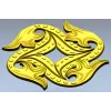 Четырёхлистная розетка - 3D модель STL для ЧПУ