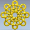Розетка "Венец гвоздевой" - 3D модель STL для ЧПУ