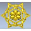 Starflower Rosette - STL 3D model for CNC milling