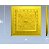 Classic Square Rosette - STL 3D model for CNC