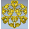Regal Fleur Rosette - STL 3D model for CNC carving