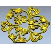 Regal Fleur Rosette - STL 3D model for CNC carving