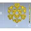 Regal Fleur Rosette - STL 3D model for CNC carving