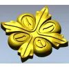 Розетка в виде четырёхлистного цветка - 3D модель STL для ЧПУ