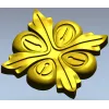 Розетка в виде четырёхлистного цветка - 3D модель STL для ЧПУ