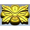 Розетка в виде четырёхлистного цветка - 3D модель STL для ЧПУ