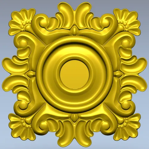 Розетка декоративная в классическом стиле - 3D STL модель для ЧПУ