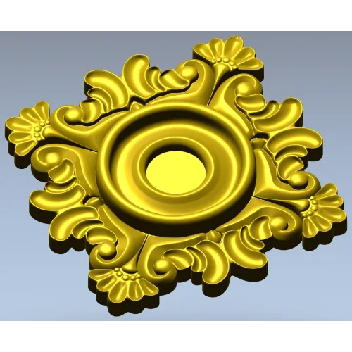Розетка декоративная в классическом стиле - 3D STL модель для ЧПУ