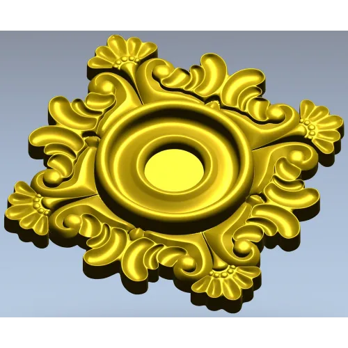 Розетка декоративная в классическом стиле - 3D STL модель для ЧПУ