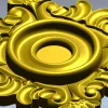 Розетка декоративная в классическом стиле - 3D STL модель для ЧПУ