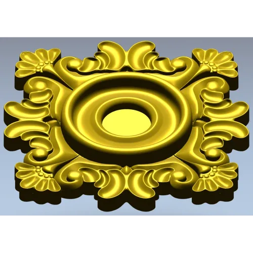 Розетка декоративная в классическом стиле - 3D STL модель для ЧПУ