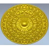 Розетка "Солнечный медальон" - 3D STL для ЧПУ
