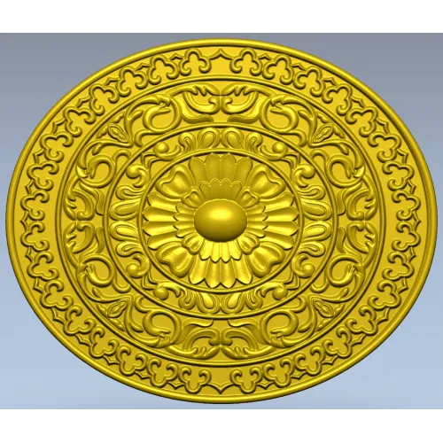 Розетка "Солнечный медальон" - 3D STL для ЧПУ