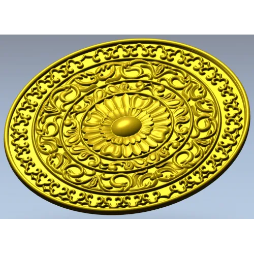 Розетка "Солнечный медальон" - 3D STL для ЧПУ