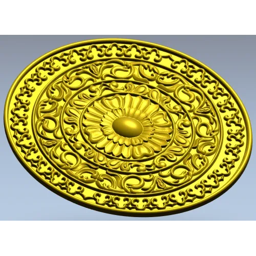 Розетка "Солнечный медальон" - 3D STL для ЧПУ