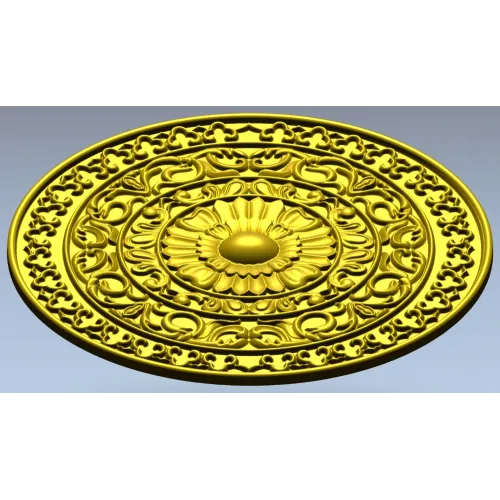 Розетка "Солнечный медальон" - 3D STL для ЧПУ
