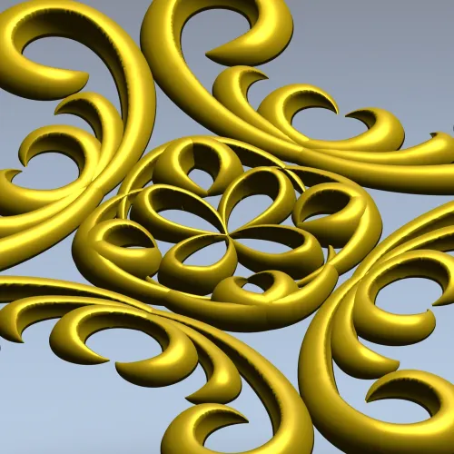 Розетка декоративная - 3D модель STL для ЧПУ