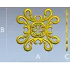 Розетка декоративная - 3D модель STL для ЧПУ