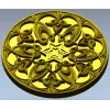 Ornamental Star Rosette STL 3D Model for CNC