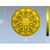 Ornamental Star Rosette STL 3D Model for CNC