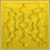 Square Celtic Rosette STL for CNC
