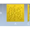 Square Celtic Rosette STL for CNC