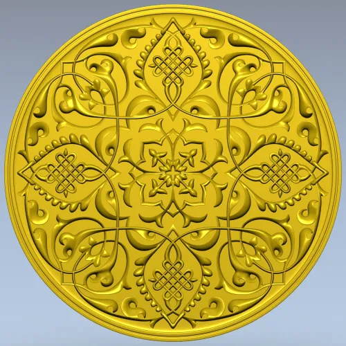 Arabesque Medallion STL 3D Model for CNC