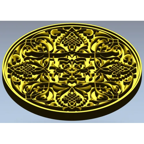 Arabesque Medallion STL 3D Model for CNC