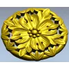 Розетка "Пышный цветок" - 3D модель STL для ЧПУ