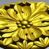 Розетка "Пышный цветок" - 3D модель STL для ЧПУ