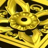 Ornamental Square Rosette STL for CNC
