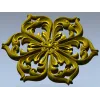 Розетка "Златоцвет" - декоративная 3D модель STL для ЧПУ