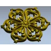 Розетка "Златоцвет" - декоративная 3D модель STL для ЧПУ