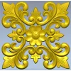 Флоральная розетка - 3D модель в формате STL для ЧПУ